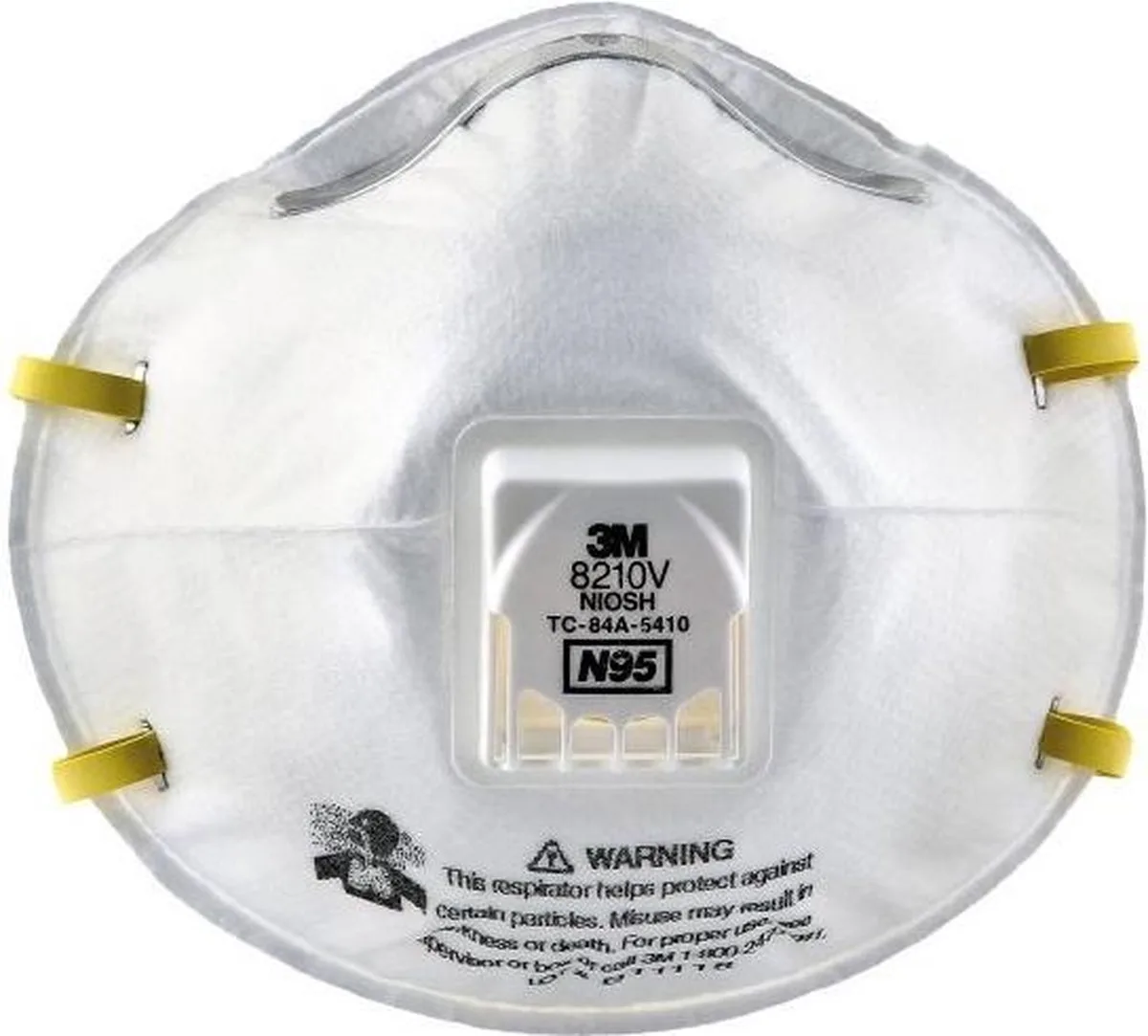 10 Stuks 3M 8210V N95 (FFP2) - mondmasker / mondkapje by 3M, White – product image