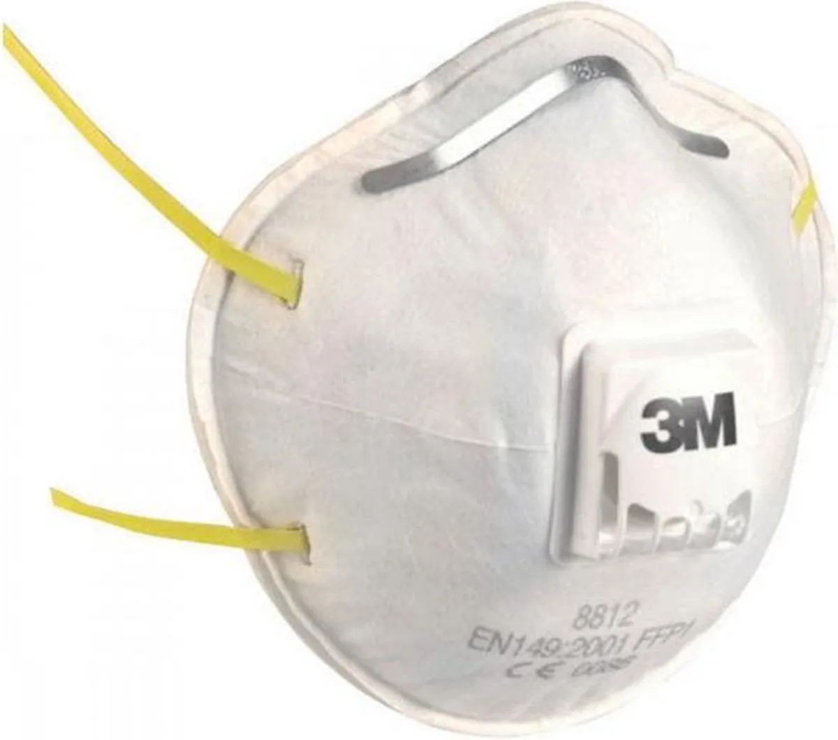 10 Stuks 3M Wegwerp Mondmaskers met Ventiel Mondkapjes von 3M, Weiß – Produktbild