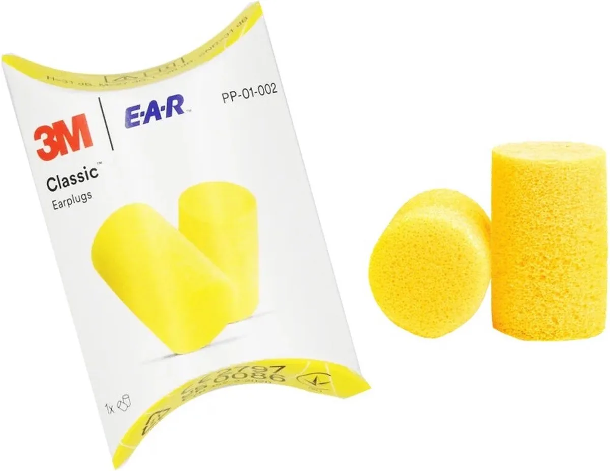 20 paar EAR classic oordopjes von 3M, Gelb – Produktbild