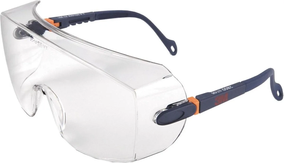 3M 2800 overzetbril från 3M, Blå, Transparent – produktbild