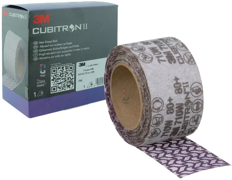 3M 34564 Cubitron II Net Schuurstroken 70mm P180 - 10 meter Rol by 3M – product image