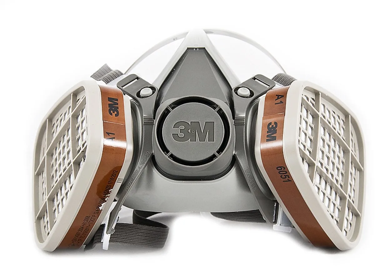 3M 6200 Halfmasker met Gasfilters - Professionele Ademhalingsbescherming van 3M, Bruin – productafbeelding