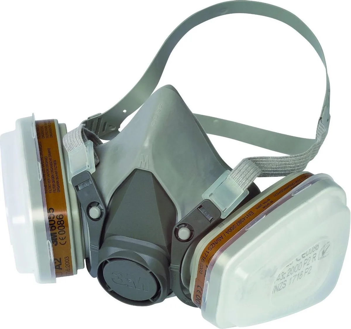 3M 6212M Herbruikbaar masker starterskit - Medium van 3M, Grijs – productafbeelding