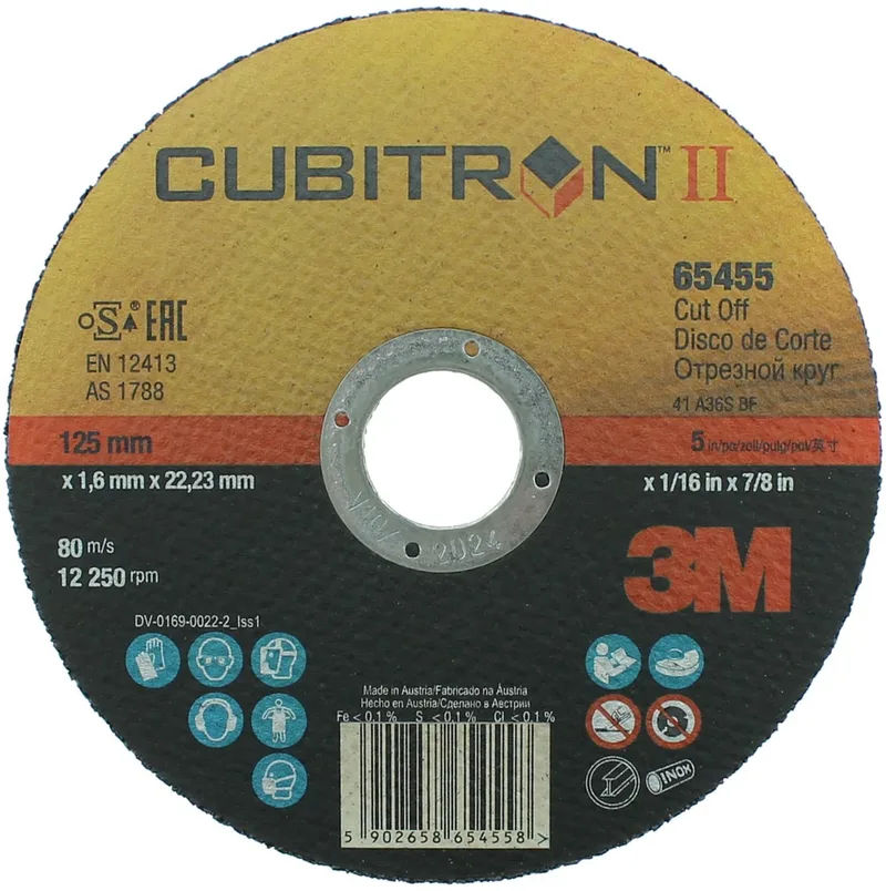 3M 65455 Cubitron II Slijpschijf 125mm x 1,6mm - per stuk by 3M – product image