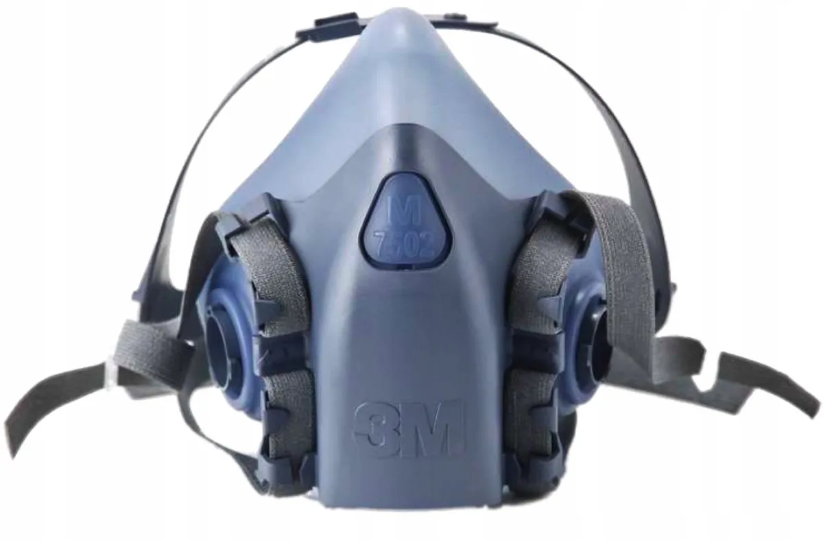 3M 7500 Serie 7503 Halfmasker Ademhalingsbescherming - Maat L van 3M, Blauw – productafbeelding