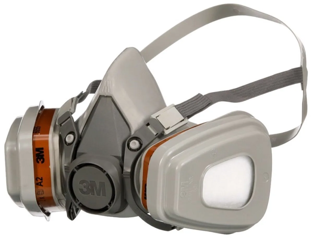 ademhalingsbeschermingsset 6003KIT-1, A2P3 bescherming, herbruikbaar masker by 3M, Brown – product image