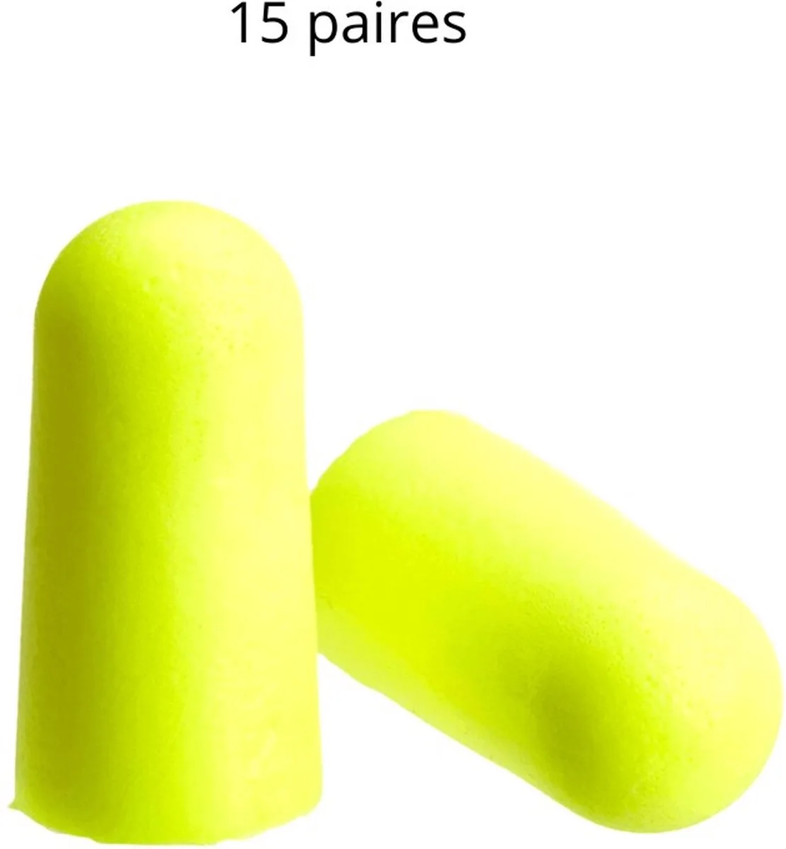 Anti geluid doppen (36 dB) Schuim 3M Earsoft Neons, 15 paar van 3M, Geel – productafbeelding