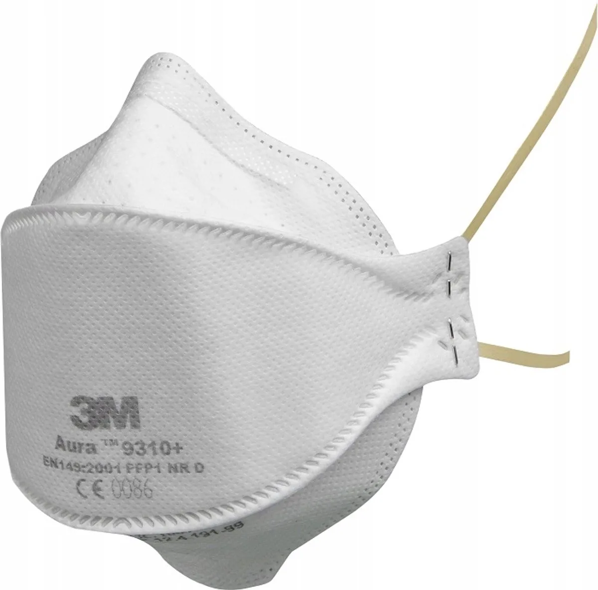 Aura 9310+ P1 Stofmasker - Ademhalingsbescherming FFP1 från 3M, Vit – produktbild
