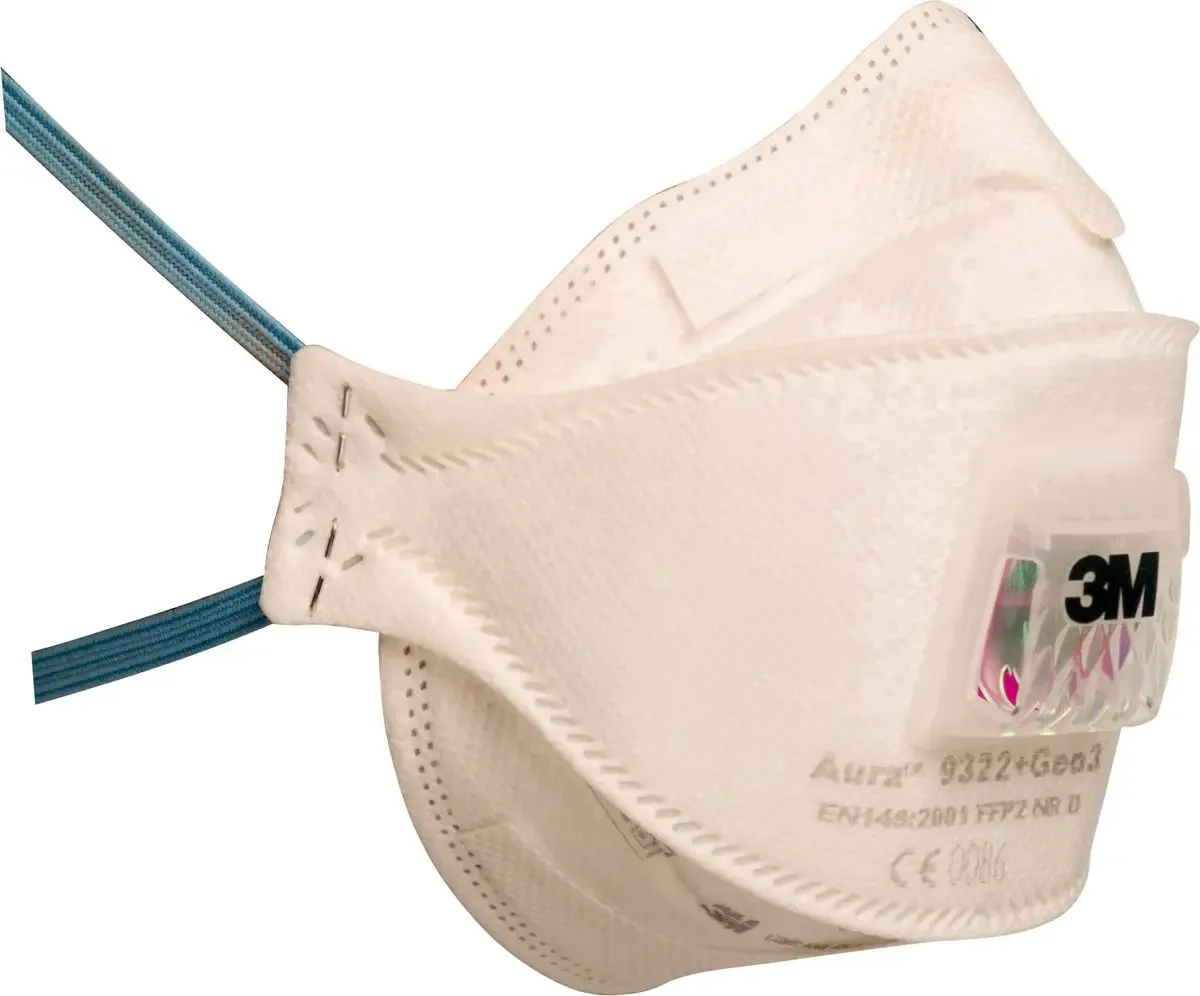 Aura 9322+GEN3 Masque anti-particules avec valve FFP2 10 pc(s) de 3M – image du produit