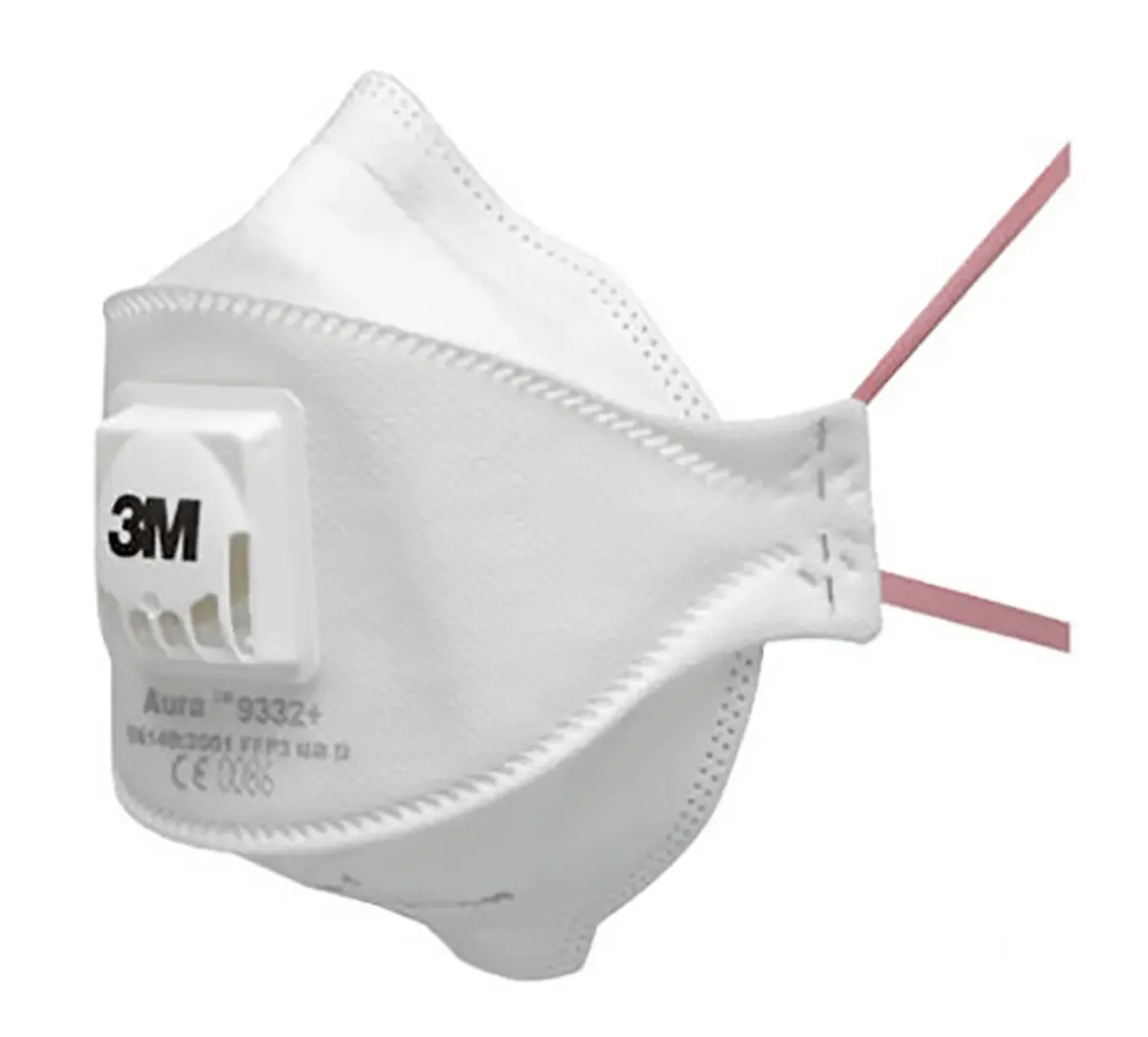 Aura™ 9332+ Fijnstofmasker met ventiel FFP3 D 10 stuk(s) EN 149:2001, EN 149:2009 DIN 149:2001, DIN 149:2009 by 3M – product image