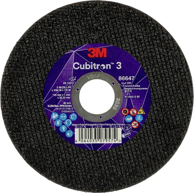 Cubitron 86647 Doorslijpschijf 125 mm 25 stuk(s) by 3M – product image