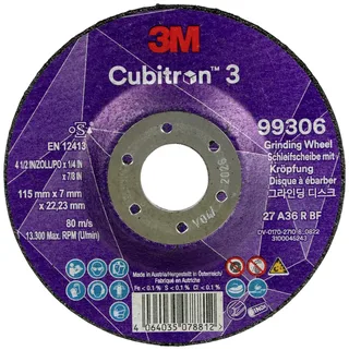 Cubitron 99306 Schruppscheibe Durchmesser 115 mm Bohrungs-Ø 22.23 mm 10 St. von 3M – Produktbild 1 von 2