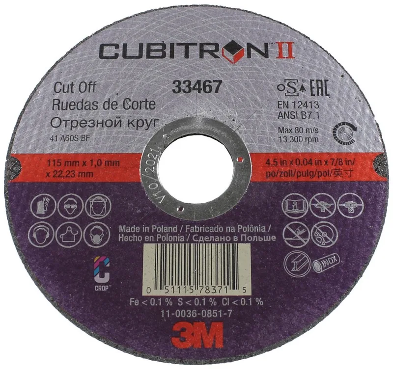 Cubitron II Doorslijpschijf 115mm - per stuk de 3M – image du produit