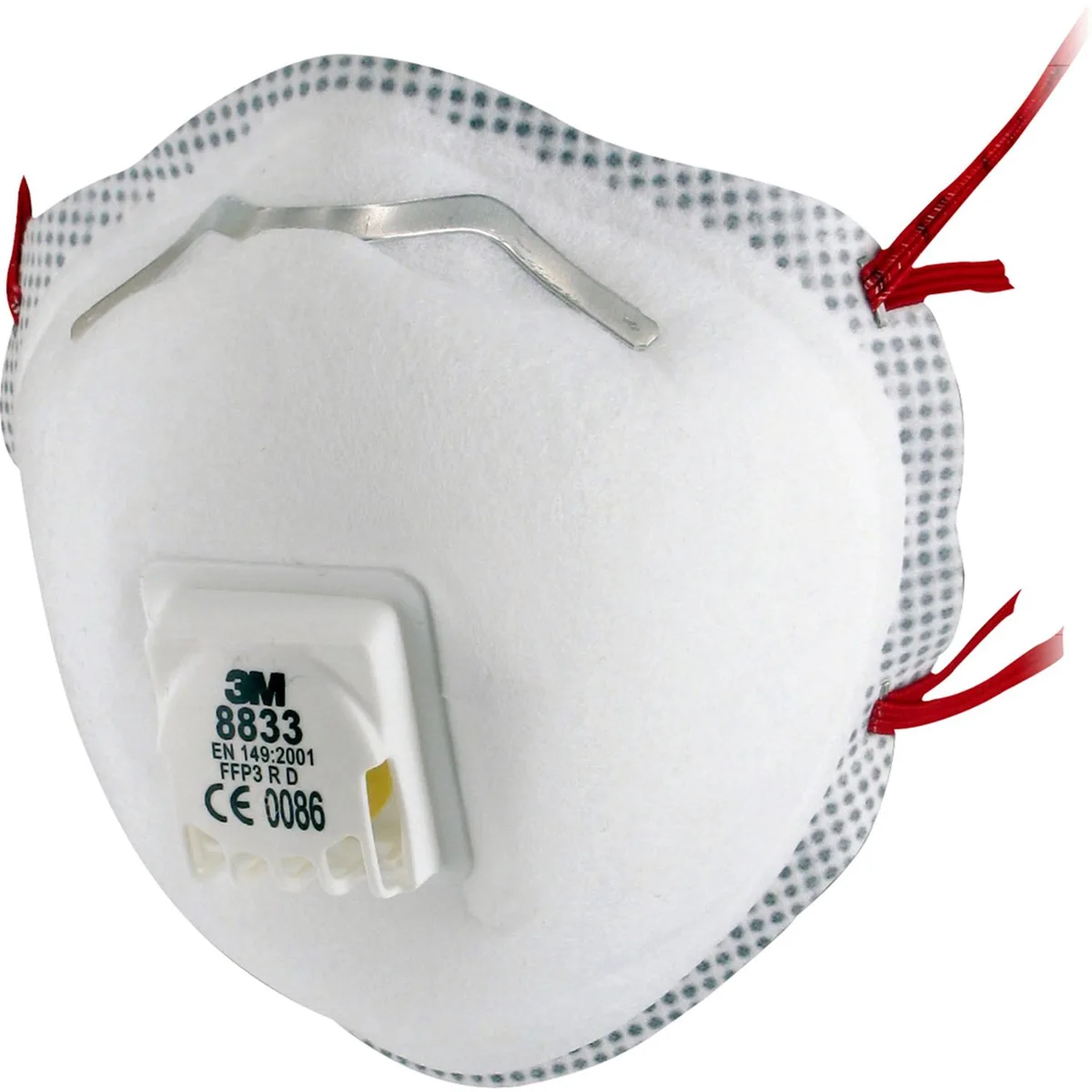 FFP3 Stofmasker 8833 Wegwerp (10 stuks) - 8833 von 3M – Produktbild