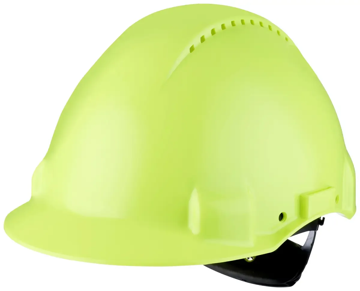 G3000NUV-GB G30NUV Veiligheidshelm EN 397, EN 50365 Geel (fluorescerend) van 3M, Geel – productafbeelding