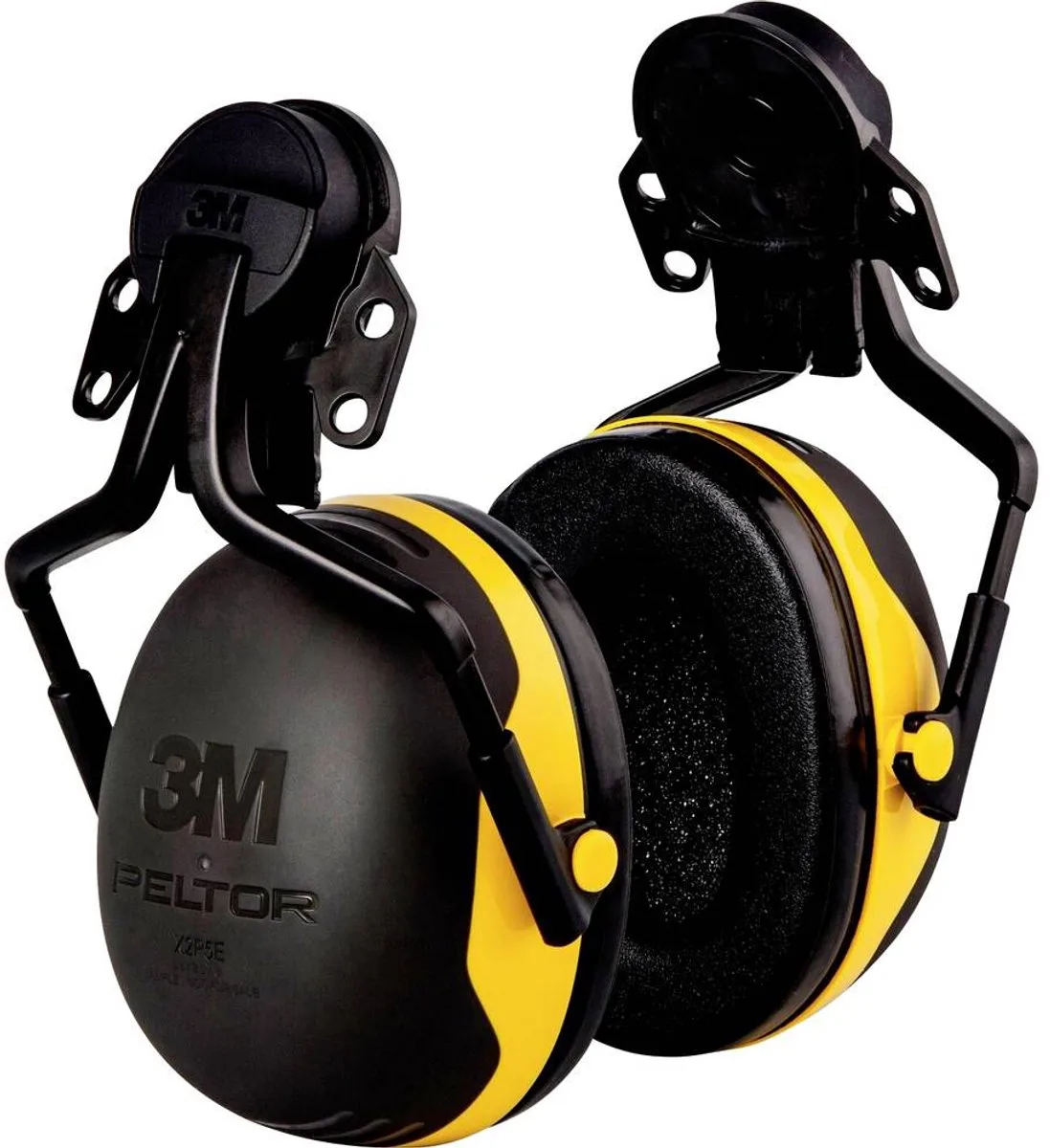 gehoorkap - Peltor X2P3 - 30 dB - met helmbevestiging P3E van 3M, Zwart, Geel – productafbeelding