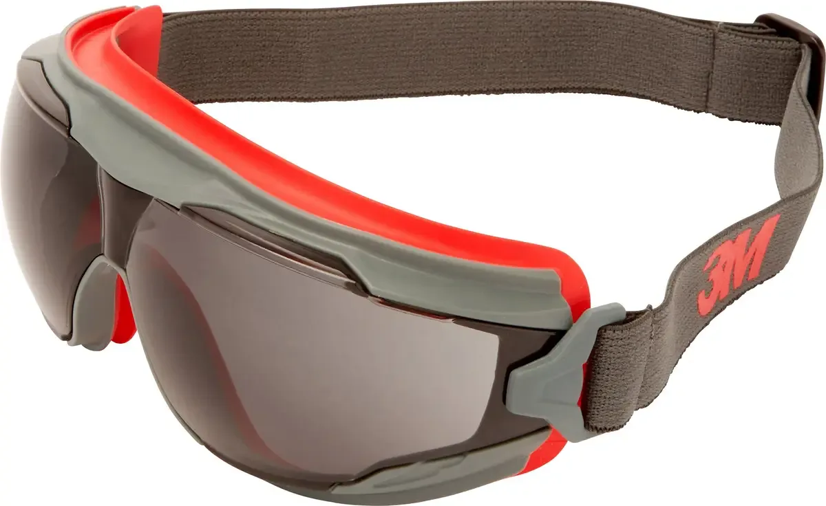 Goggle Gear 500 GG502SGAF Heltäckande skyddsglasögon inkl. anti-fogskydd Röd, Grå de 3M, Rouge, Gris – image du produit