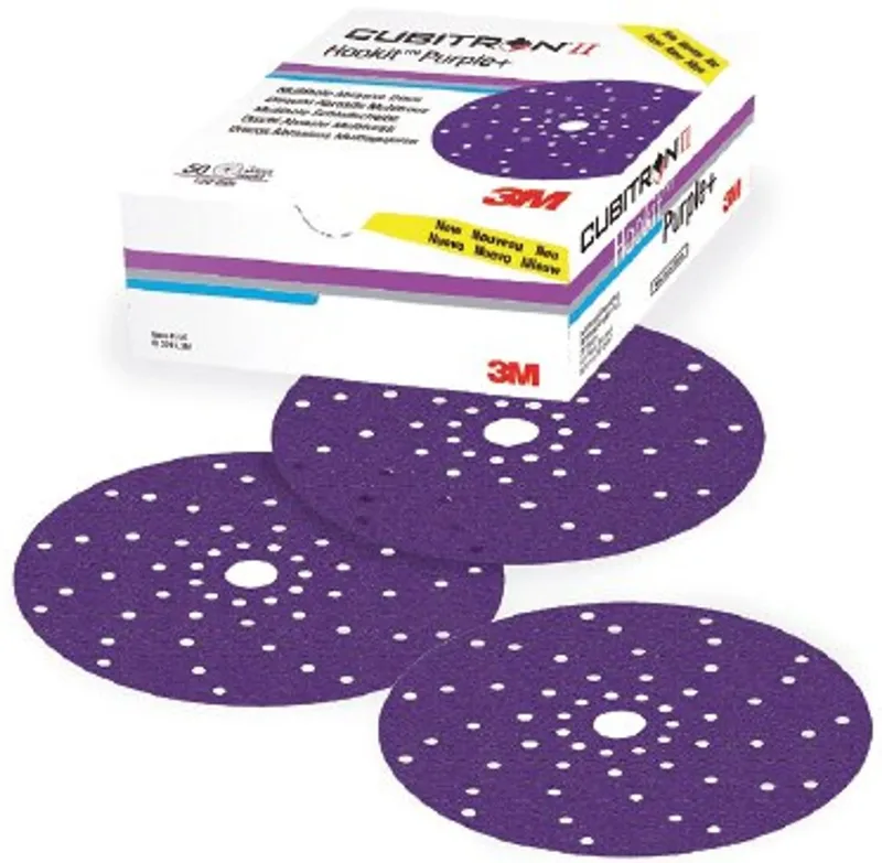 Hookit Purple+ Cubitron II Multihole 737U Schuurschijven 150mm P220 - 50 stuks fra 3M – produktbillede