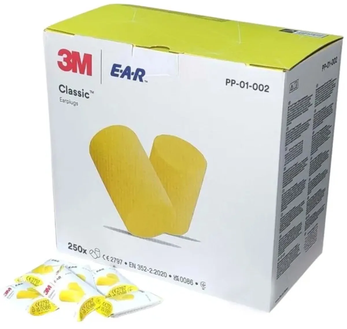 Oordoppen 3M E-A-R Classic (250 paar) fra 3M, Gul – produktbillede
