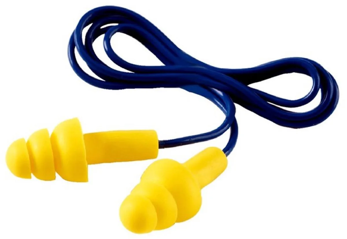 Oordoppen Ultrafit 32Db met Koord - 7000038199 van 3M, Geel – productafbeelding