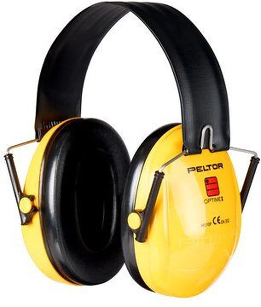 Casque antibruit passif 26 dB 3M Peltor Optime I H510F 1 pc(s) de 3M, Jaune, Noir – image du produit