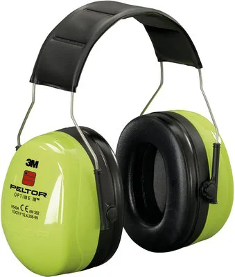 Peltor H540 Optime lll Gehoorkap met hoofdbeugel - Hi-Viz van 3M – productafbeelding