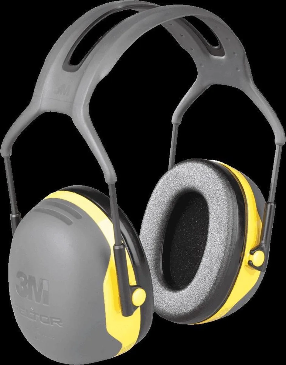 Peltor X2 - gehoorbeschermer - SNR 31 dB - met geel van 3M, Zwart – productafbeelding