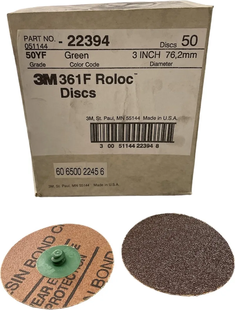 Roloc schuurschijf art. 22394 - P50 - diameter 76.20 mm - Prijs per doos ( inhoud 50 stuks) de 3M – image du produit