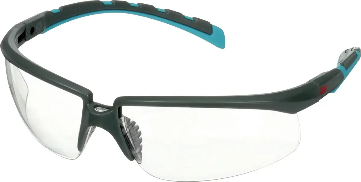 S2001SGAF-BGR Veiligheidsbril Met anti-condens coating, Met anti-kras coating Turquoise, Grijs EN 166 DIN 166 fra 3M, Turkis, Grå – produktbillede
