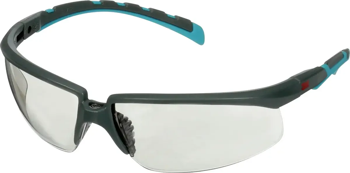 S2007SGAF-BGR Veiligheidsbril Met anti-condens coating, Verstelbare hoek Turquoise, Grijs EN 166 DIN 166 van 3M, Turquoise, Grijs – productafbeelding