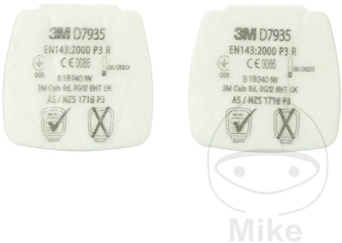 Secure Click Partikel-Einlegefilter D7935 P3 R Partikelfilter 4 stuk(s) van 3M, Kleurloos – productafbeelding