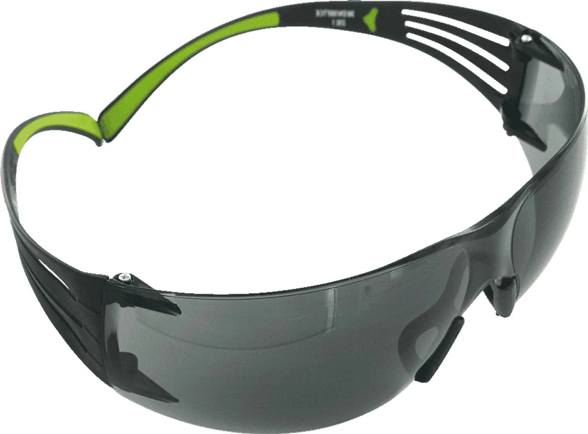 SecureFit 400 SF402AF veiligheidsbril van 3M, Zwart, Groen – productafbeelding