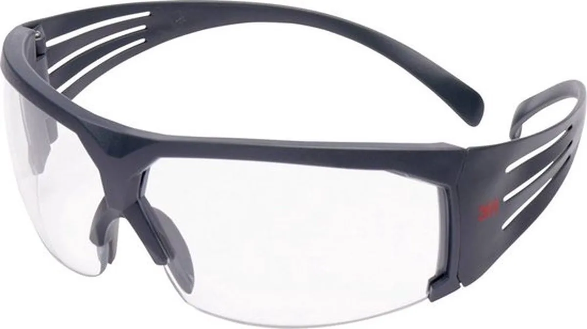SecureFit veiligheidsbril, frame, Scotchgard van 3M, Grijs – productafbeelding