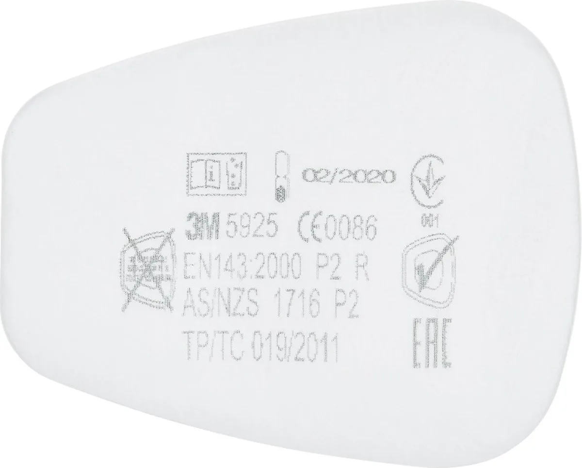 Stoffilter P2 - 5925 by 3M, White – product image