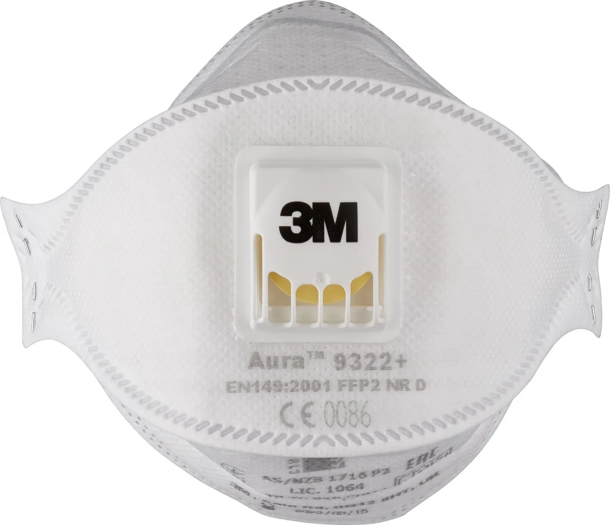 Stofmasker FFP2 - 9322 - 10 stuks (doos) de 3M, Blanc – image du produit