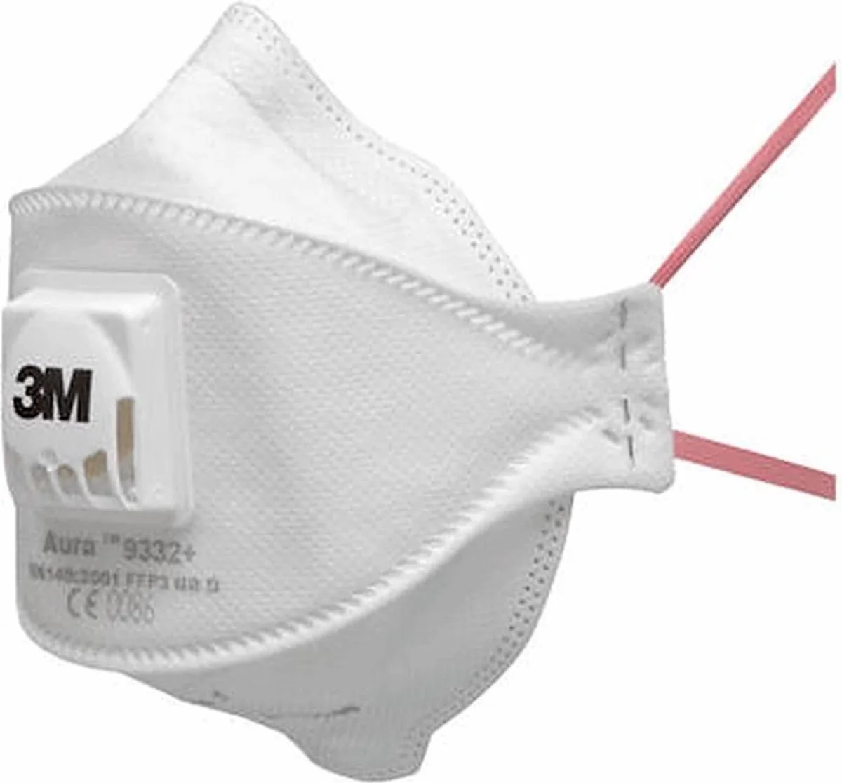 Stofmasker FFP3 - 9332 - 10 stuks (doos) van 3M, Wit – productafbeelding