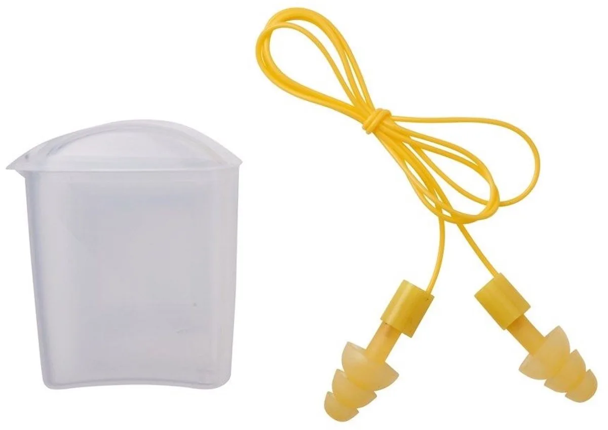 Ultrafit 20 - E-A-R UF-01-012 - Herbruikbare oordoppen met koord - 20dB - UF01012 - (50 stuks) by 3M, Yellow – product image