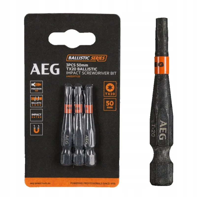 Ballistic Bitset TX20 50mm - 3 stuks van AEG Powertools – productafbeelding
