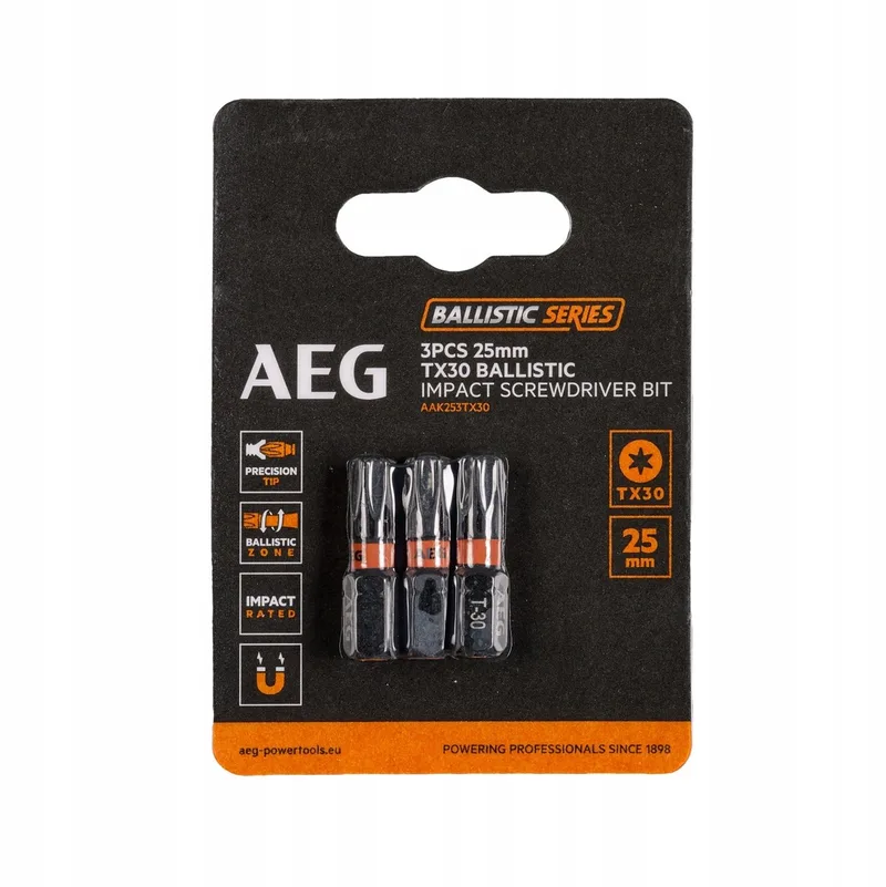 Ballistic Bitset TX30 25mm 3 stuks by AEG Powertools – product image