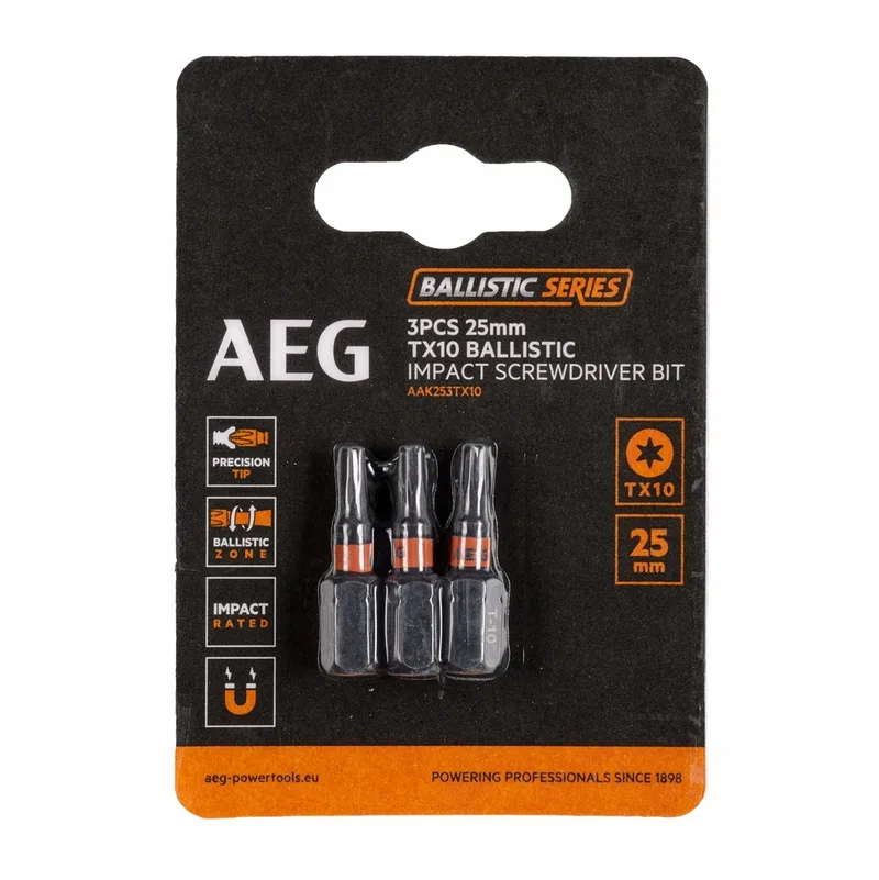 Ballistic TX10 Schroefbits 25mm - 3 Stuks by AEG Powertools – product image