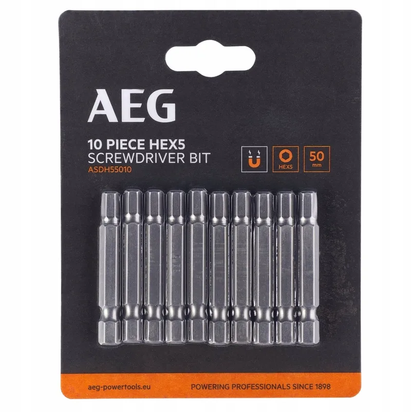 Bitset 50mm HEX 5 - 10 Stuks von AEG Powertools – Produktbild