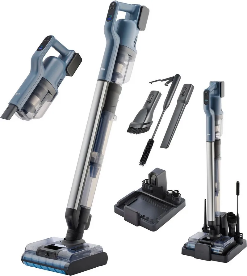Nass-Trocken-Sauger ULTIMATE 8000 WET&DRY 2in1 (AW82U1DB), 92,9 W, beutellos, 2in1 Nass- Trockenreinigung & Handsauger, automatische Selbstreinigung von AEG Powertools, Blau – Produktbild