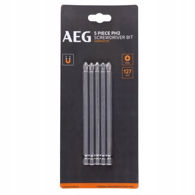 PH2 Schroefbits 127mm 1/4" 5 stuks van AEG Powertools – productafbeelding