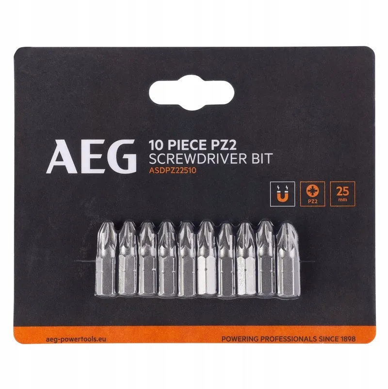 PZ2 25mm Schroefbits 10 Stuks van AEG Powertools – productafbeelding