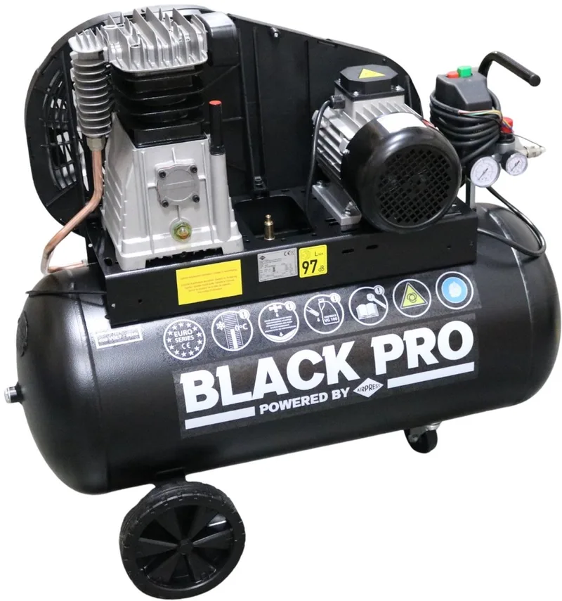 Compressor Black Pro B3800B/100 CT3 11 bar 3 pk/2.2 kW 390 l/min 90 l von Airpress – Produktbild