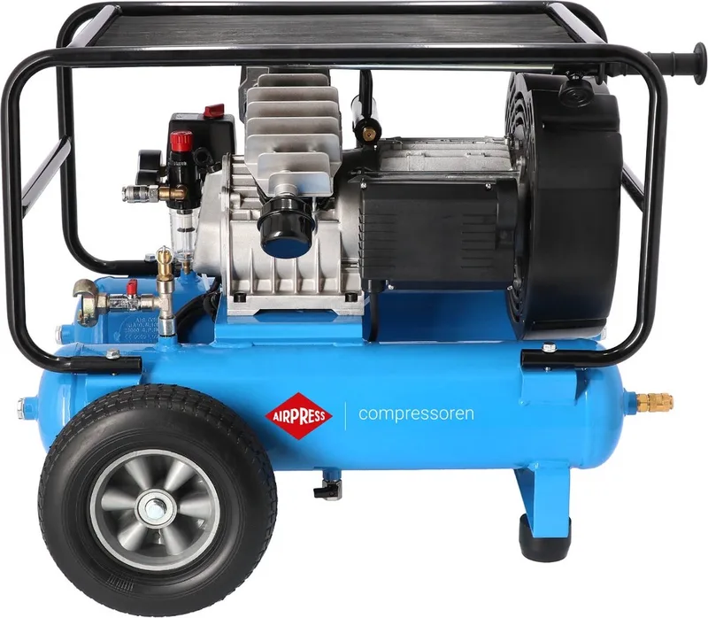 Compressor BLM 22-410 10 bar 3 pk/2.2 kW 328 l/min 2 x 11 l von Airpress, Blau – Produktbild