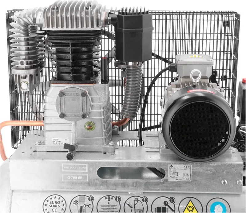 Compressor G 700-90 Pro | 11 bar | 5.5 pk / 4 kW | 476 l/min | 90 l von Airpress – Produktbild