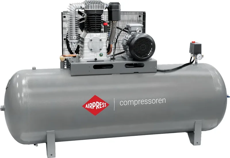 Compressor HK 1000-500 Pro | 11 bar | 7.5 pk / 5.5 kW | 696 l/min | 500 l de Airpress, Gris – image du produit