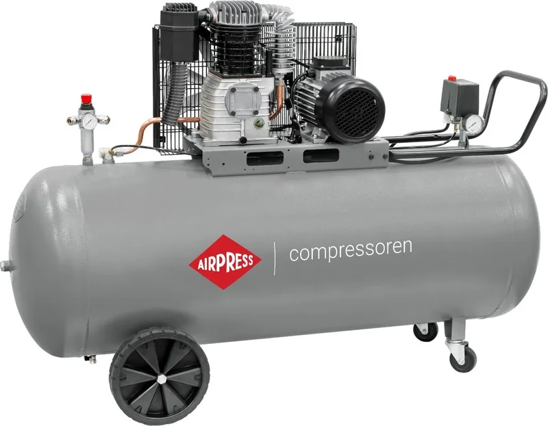 Compressor HK 600-270 Pro | 10 bar | 4 pk / 3 kW | 415 l/min | 270 l by Airpress, Grey – product image