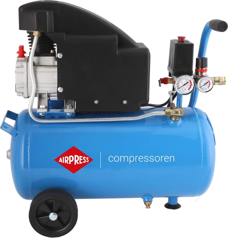 Compressor HL 150-24 8 bar 1.5 pk/1.1 kW 120 l/min 24 l by Airpress, Blue – product image